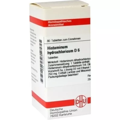 HISTAMINUM hydrochloricum D 6 en comprimés, 80 pc