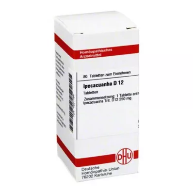 IPECACUANHA D 12 comprimés, 80 pc
