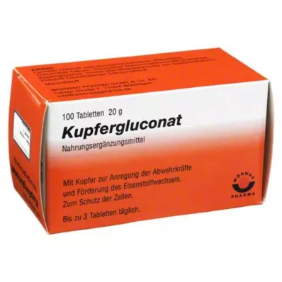 KUPFERGLUCONAT Comprimés, 100 pcs KUPFERGLUCONAT Comprimés, 100 pcs