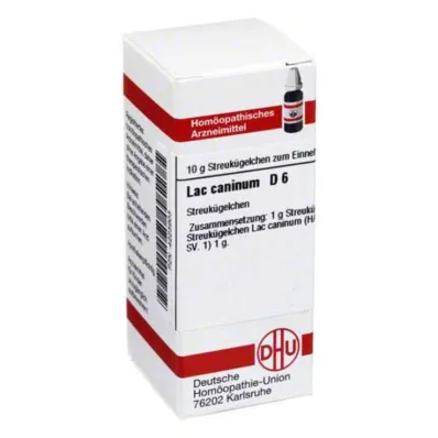 LAC CANINUM D 6 globules, 10 g