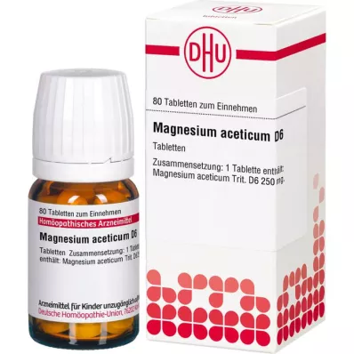 MAGNESIUM ACETICUM D 6 comprimés, 80 pc