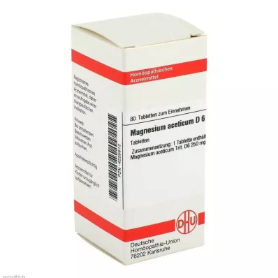 MAGNESIUM ACETICUM D 6 comprimés, 80 pc