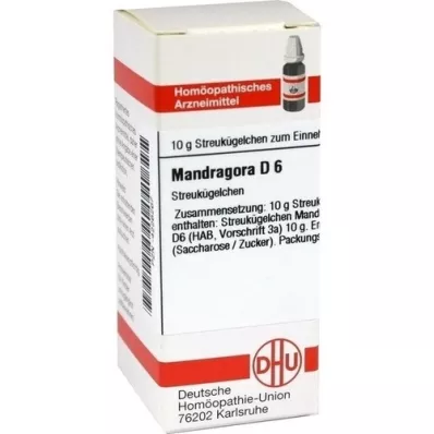 MANDRAGORA Globules D 6, 10 g