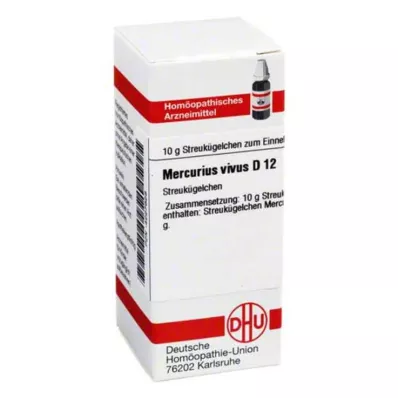 MERCURIUS VIVUS D 12 globules, 10 g