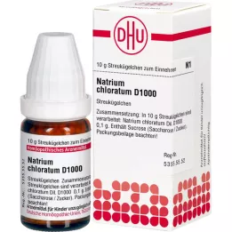 NATRIUM CHLORATUM Globules D 1000, 10 g