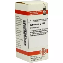 NUX VOMICA C 1000 globules, 10 g