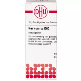 NUX VOMICA D 60 globules, 10 g