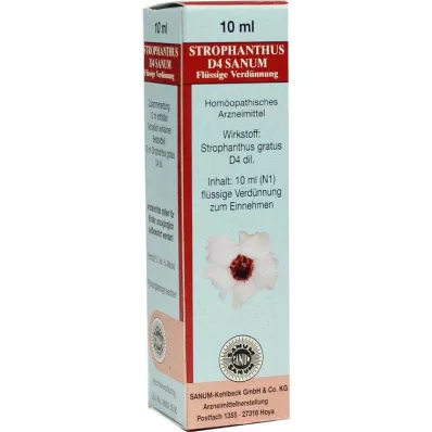 Strophanthus D 4 Sanum goutte à goutte, 10 ml Strophanthus D 4 Sanum goutte à goutte, 10 ml