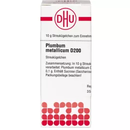 PLUMBUM METALLICUM D 200 globules, 10 g