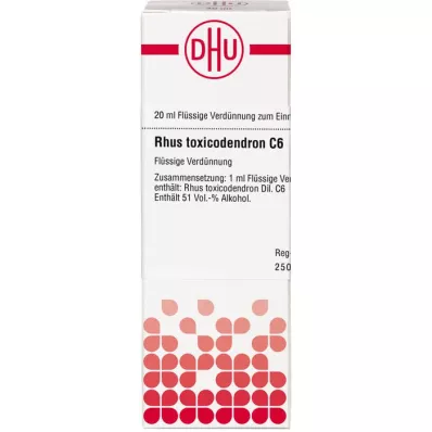 RHUS TOXICODENDRON C 6 Dilution, 20 ml