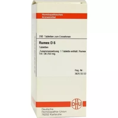 RUMEX Comprimés D 6, 200 pc