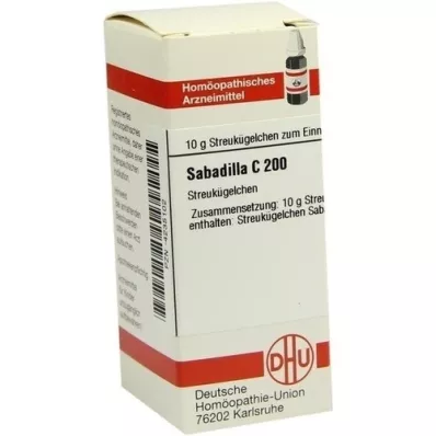 SABADILLA C 200 globules, 10 g