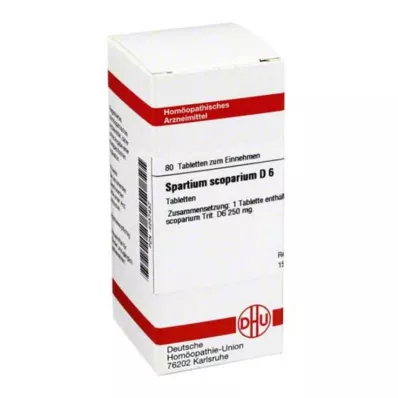 SPARTIUM SCOPARIUM D 6 comprimés, 80 pc