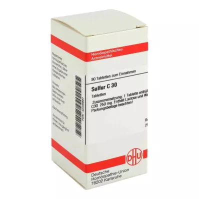 SULFUR Comprimés C 30, 80 pc