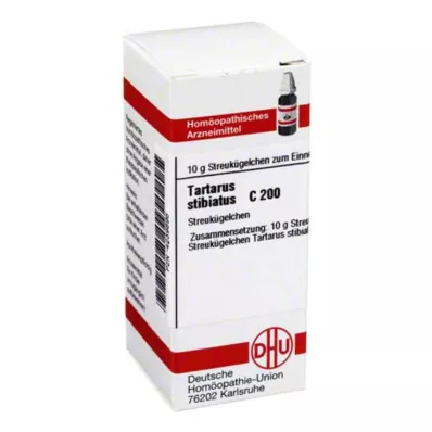 TARTARUS STIBIATUS C 200 globules, 10 g