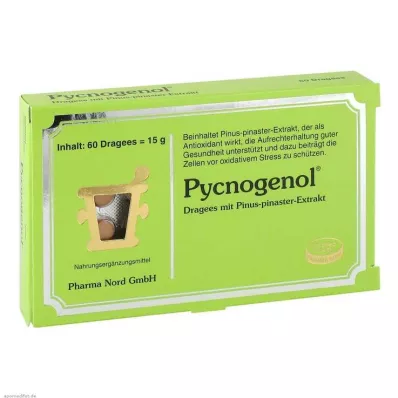 PYCNOGENOL KIEFERNRINDENEXTRAKT Pharma Nord Drag, 60 pièces