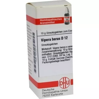 VIPERA BERUS Globules D 12, 10 g