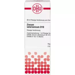 ZINCUM VALERIANICUM D 10 Dilution, 20 ml