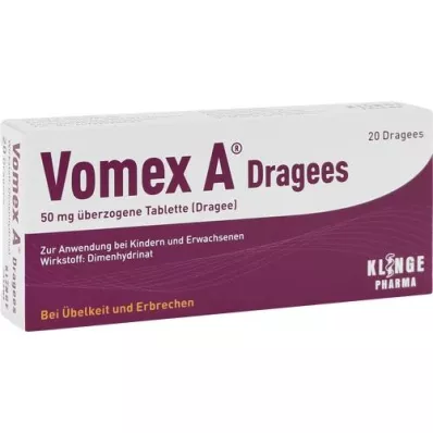 VOMEX A Dragées 50 mg comprimés enrobés, 20 pc