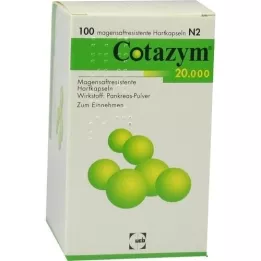 COTAZYM Gélules gastro-résistantes 20.000 pellets, 100 gélules