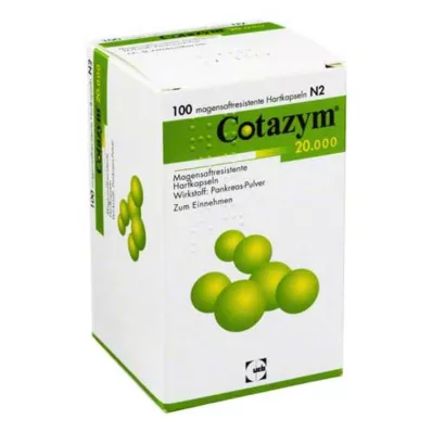 Cotazym 20 000 pellets gélules gastro-résistantes, 100 pièces
