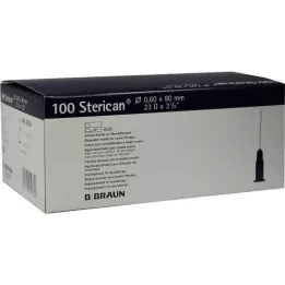 STERICAN Aiguilles 23 Gx3 1/5 0,6x80 mm, 100 pces