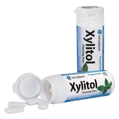 MIRADENT Xylitol Chewing Gum Menthe, 30 pces