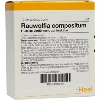 RAUWOLFIA COMPOSITUM Ampoules, 10 pcs
