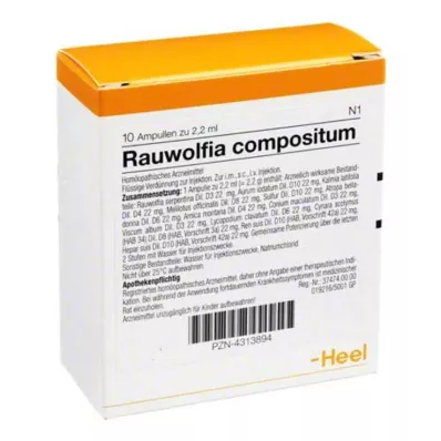 Ampoules de Rauwolfia Compositum, 10 pc Ampoules de Rauwolfia Compositum, 10 pc