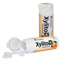 MIRADENT Xylitol Chewing Gum Fruit, 30 pces