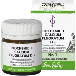 BIOCHEMIE 1 Comprimés de Calcium Fluoratum D 3, 80 comprimés