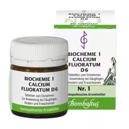 BIOCHEMIE 1 Comprimés de Calcium Fluoratum D 6, 80 comprimés
