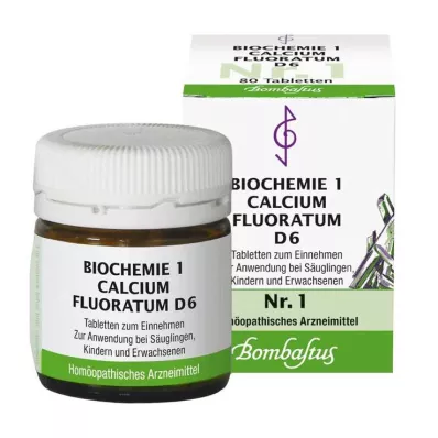Biochimie 1 Calcium fluoratum D 6 comprimés, 80 pc Biochimie 1 Calcium fluoratum D 6 comprimés, 80 pc