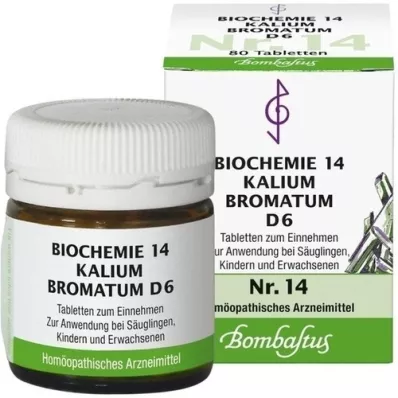 BIOCHEMIE 14 Kalium bromatum D 6 comprimés, 80 pc