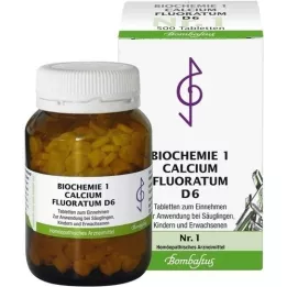 BIOCHEMIE 1 Comprimés de Calcium Fluoratum D 6, 500 pc