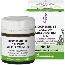 BIOCHEMIE 18 Calcium sulfuratum D 6 comprimés, 80 pc