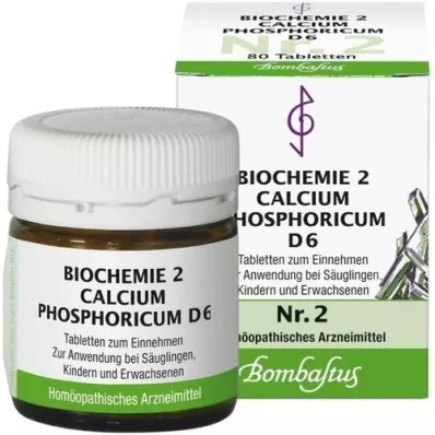 BIOCHEMIE 2 Comprimés de Calcium Phosphoricum D 6, 80 unités