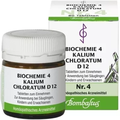 BIOCHEMIE 4 Kalium chloratum D 12 comprimés, 80 pc