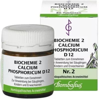 BIOCHEMIE 2 Comprimés de Calcium Phosphoricum D 12, 80 unités