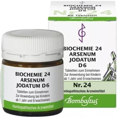 BIOCHEMIE 24 Arsenum jodatum D 6 comprimés, 80 pc