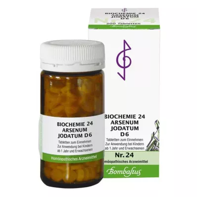 Biochimie 24 Arsenum jodatum D 6 comprimés, 200 pc