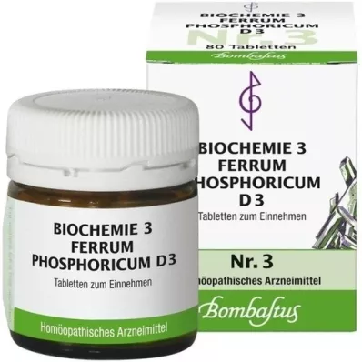 [3 comprimés de Ferrum phosphoricum D 3, 80 unités