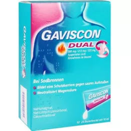 GAVISCON Dual 500mg/213mg/325mg Suspens.en sachet, 24X10 ml