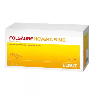 FOLSÄURE HEVERT Ampoules de 5 mg, 100 pièces