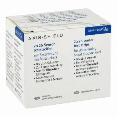 GLUCO TALK BZ-Bandelettes de test, 2X25 pc GLUCO TALK BZ-Bandelettes de test, 2X25 pc