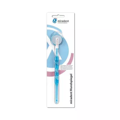 MIRADENT Miroir buccal anti-buée bleu transp., 1 pc