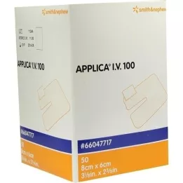 APPLICA Pansement canule I.V.100 avec tampon absorbant, 50 pièces