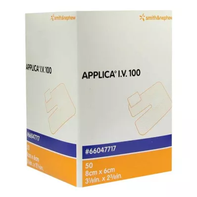 APPLICA Pansement canule I.V.100 avec tampon absorbant, 50 pièces