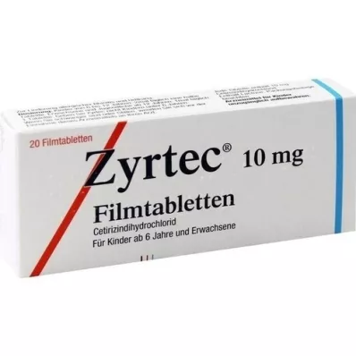 ZYRTEC Comprimés pelliculés, 20 pc