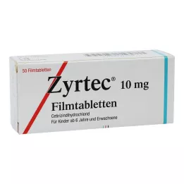 ZYRTEC Comprimés pelliculés, 50 pc